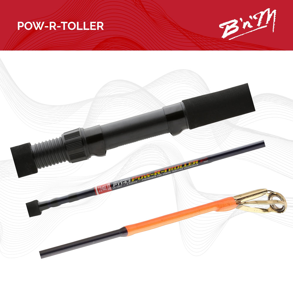 Arbor-style gold tip eyelet on Pow-R-Troller Rod