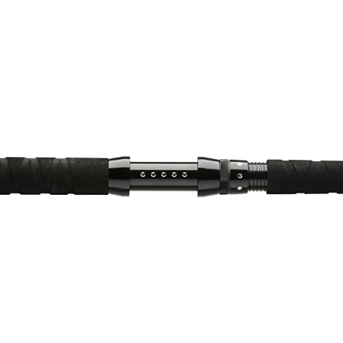 B'n'M Silver Cat Elite rod grip shows secure handling in slippery conditions.