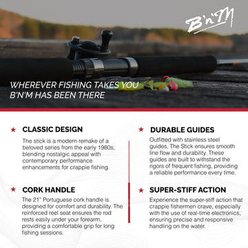 BnM The Super Stick cork handle close up for comfortable grip during long sessions