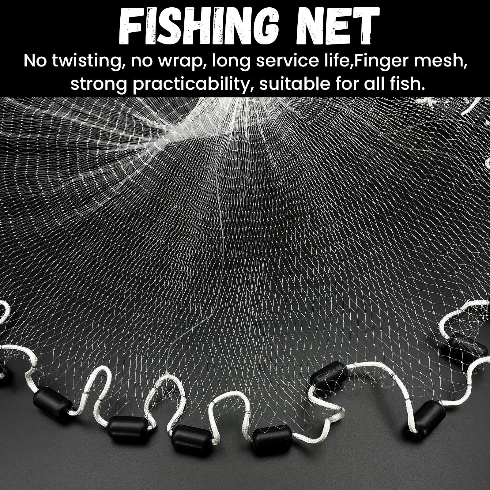 Bnqoe fishing cast net needle utility bag for repairs and storage