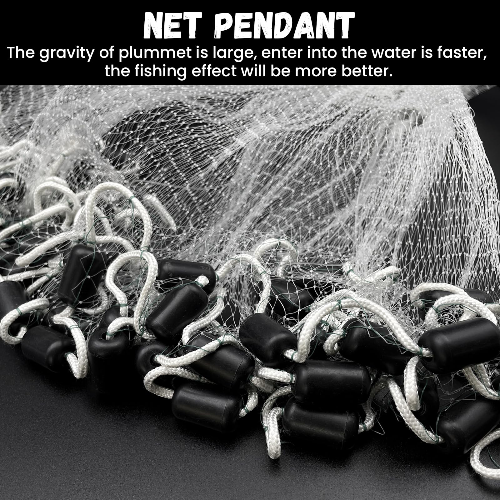Bnqoe fishing cast net neoprene wrist strap for comfortable casting