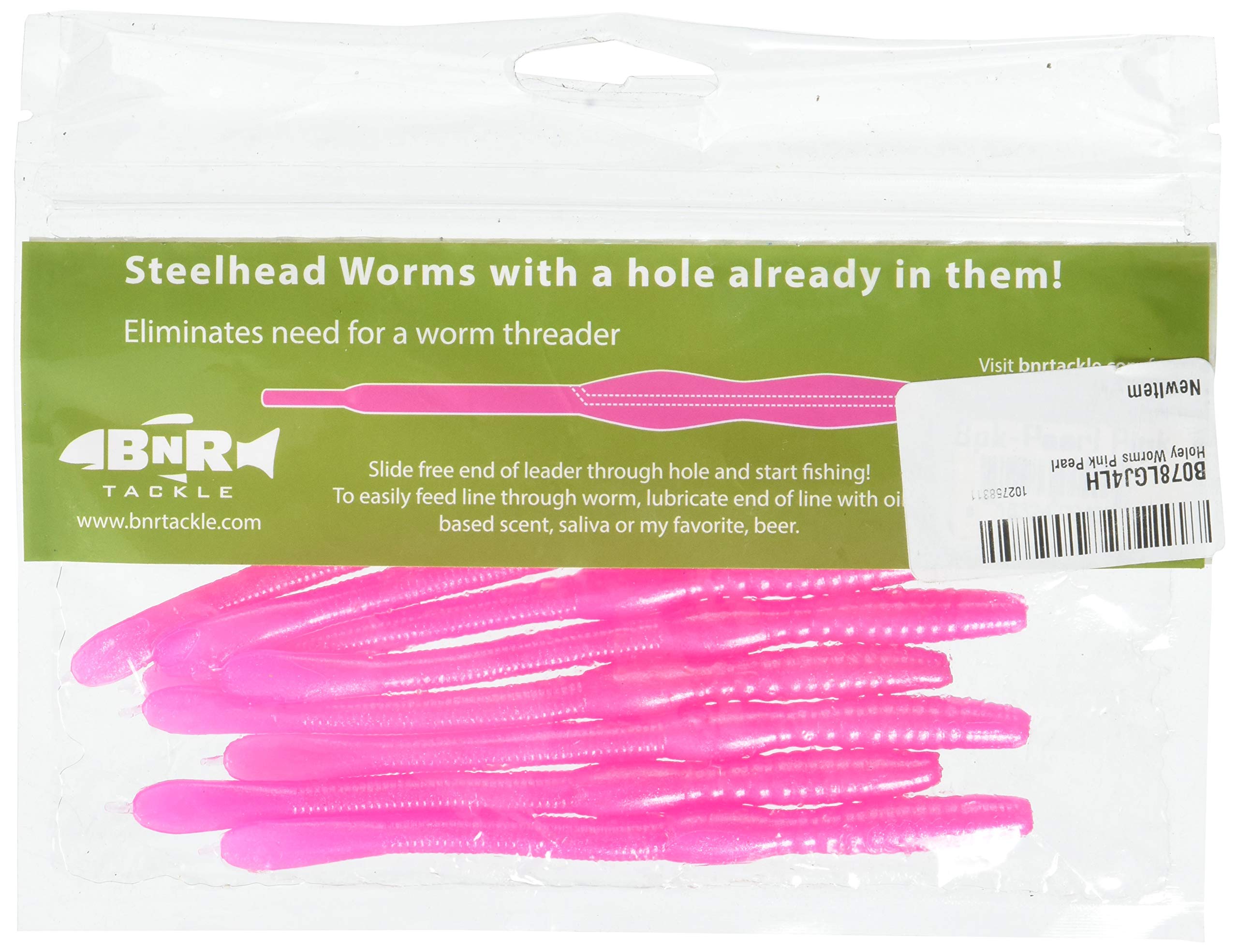 BNR Holey Worms with center hole threading for quick setup