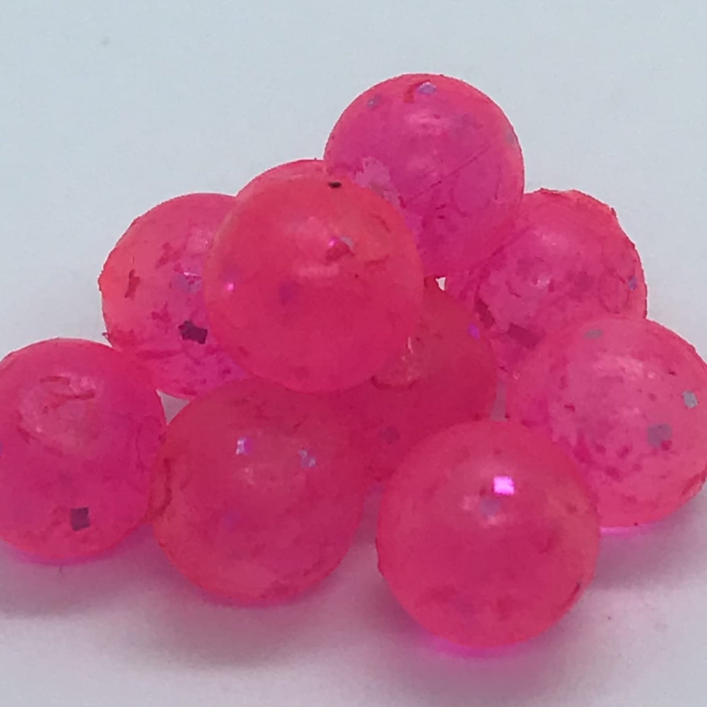 BNR Soft Beads 12mm Pink Panther mimic salmon eggs with neutral buoyancy for steelhead rigs