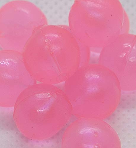 BNR Tackle SBPS12 pink-sheen soft beads enhance realistic salmon egg presentation for steelhead