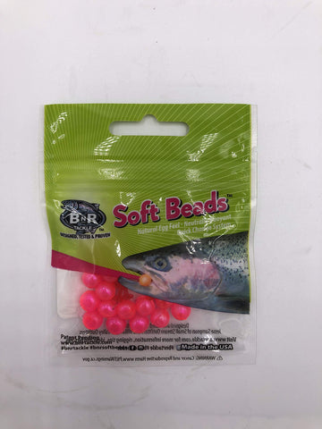 BNR Tackle Soft Beads 8mm in sweet pink cherry for steelhead rigs; easy rigging.