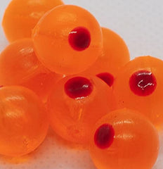 BNR Tackle Soft Beads in natural stinkeye with neutral buoyancy for steelhead rigs.