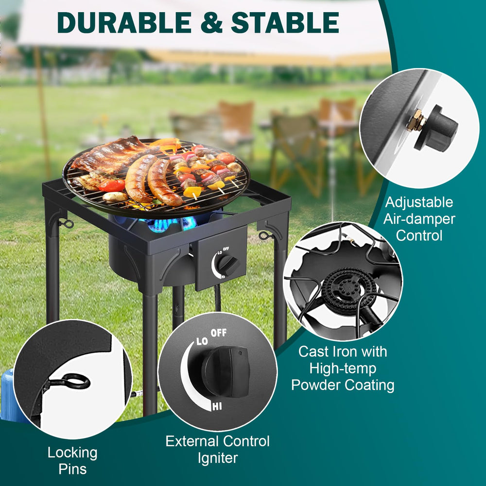 BNSPLY high-heat outdoor cooker suitable for frying, boiling, and more.
