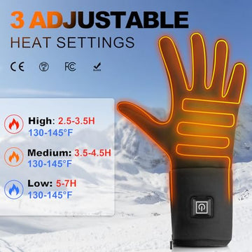 BNZ heated gloves fingertip-heating for consistent warmth in cold conditions