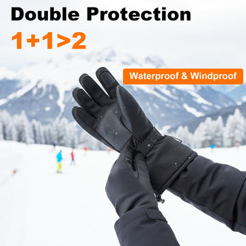 BNZ heated gloves waterproof-windproof shell keeps hands dry in rain and cold winds