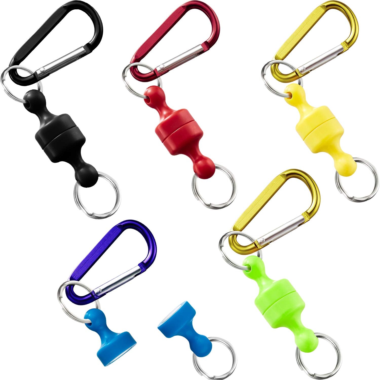 Five-piece Boao magnetic net release holders in assorted colors