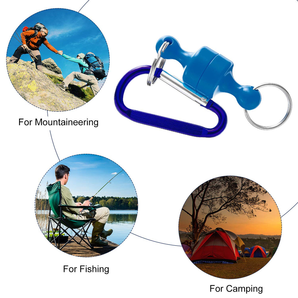 Aluminum hook clip attached to vest with split ring for tool attachment