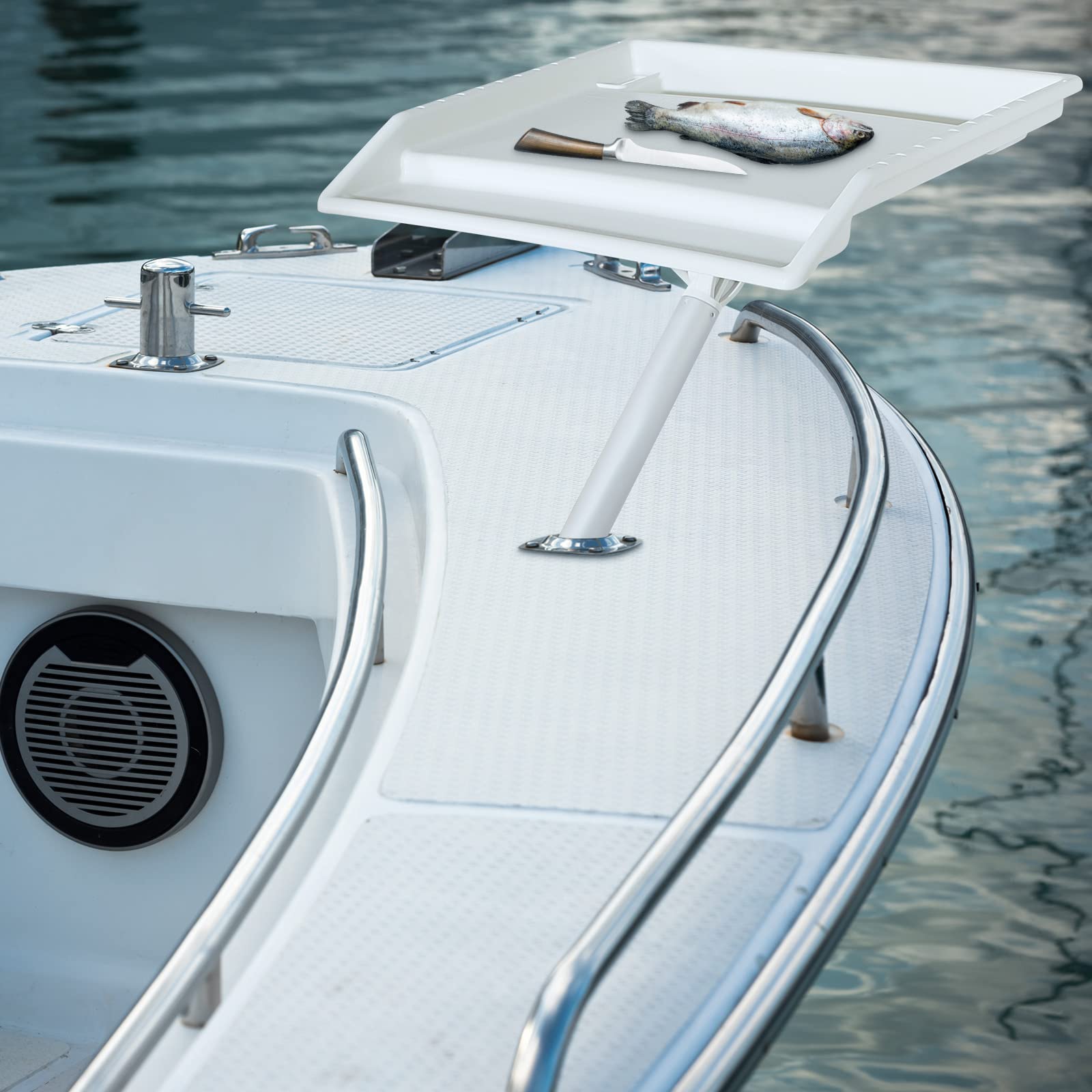 Durable ABS plastic boat cutting board for marine use