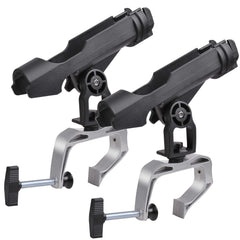 Boat fishing rod holder with 360-degree rotation