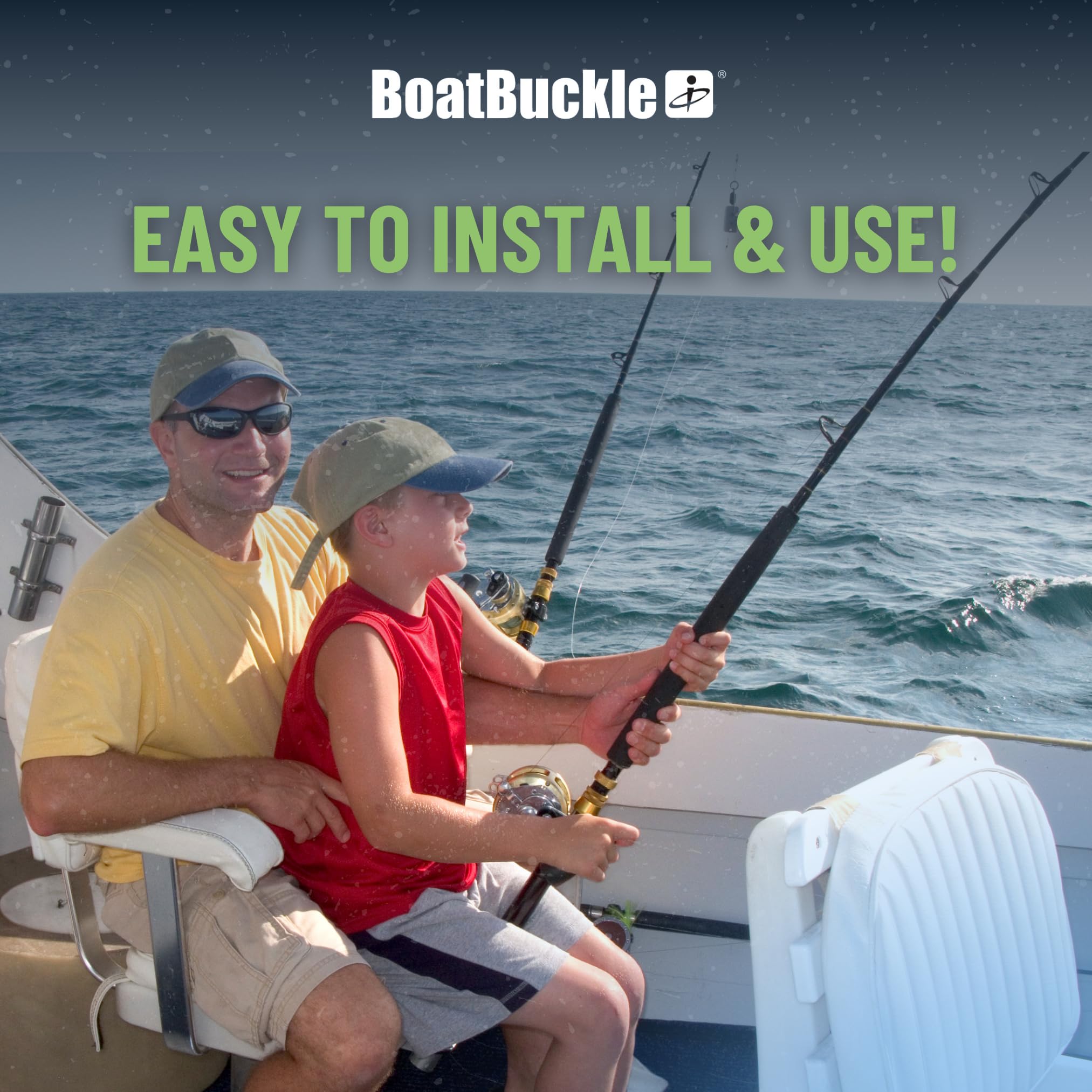 Safe and organized fishing rods with angled retractable strap