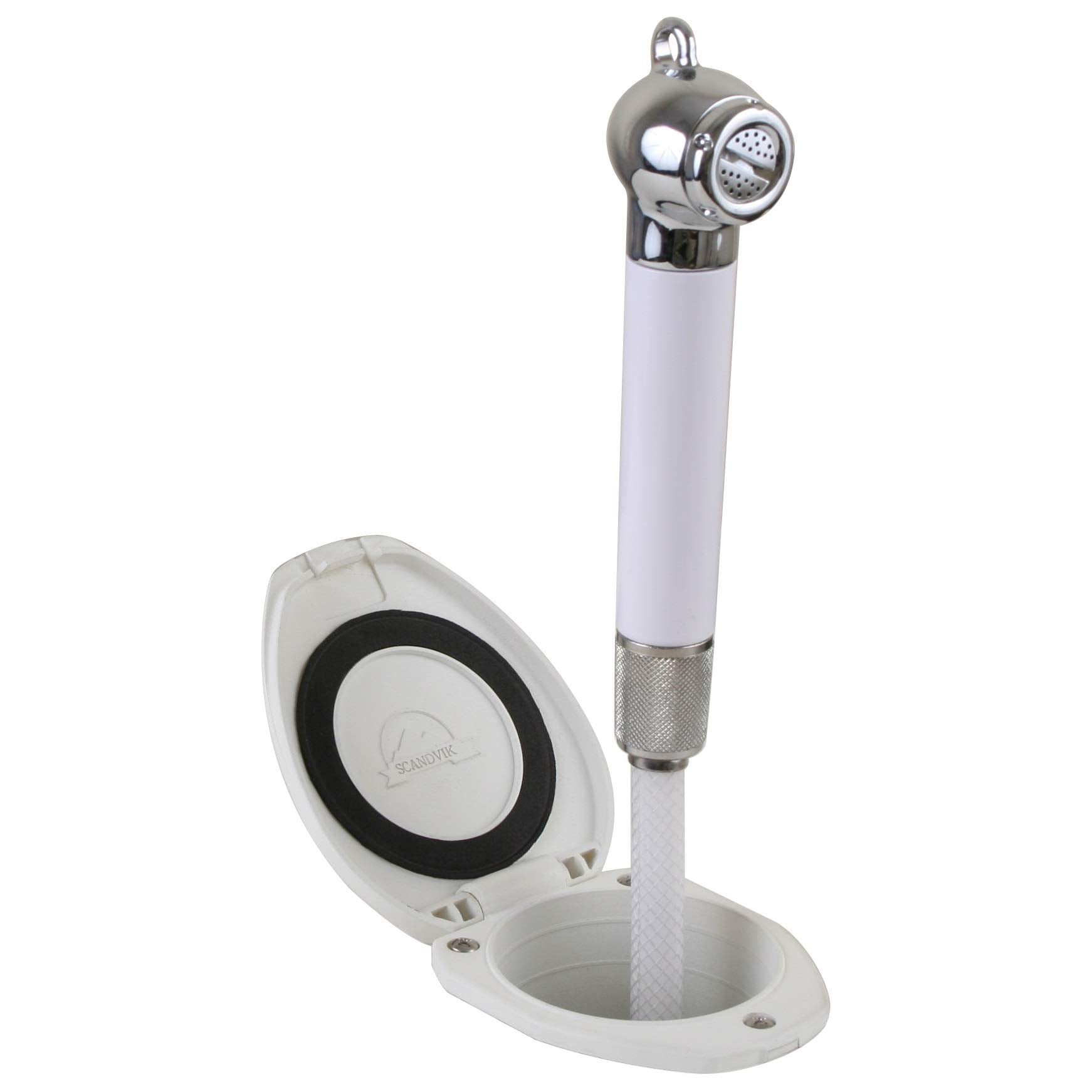 Boating Accessories Scandvik recessed shower wall-mount option for compact spaces.