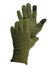 Bob Allen 430 touch screen fleece shooting glove in sage provides warmth and screen-ready control.