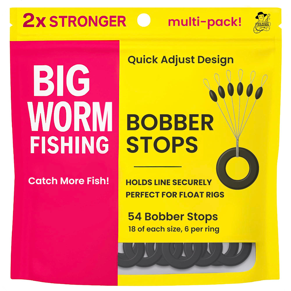 Rubber bobber stops for fishing line in packaging