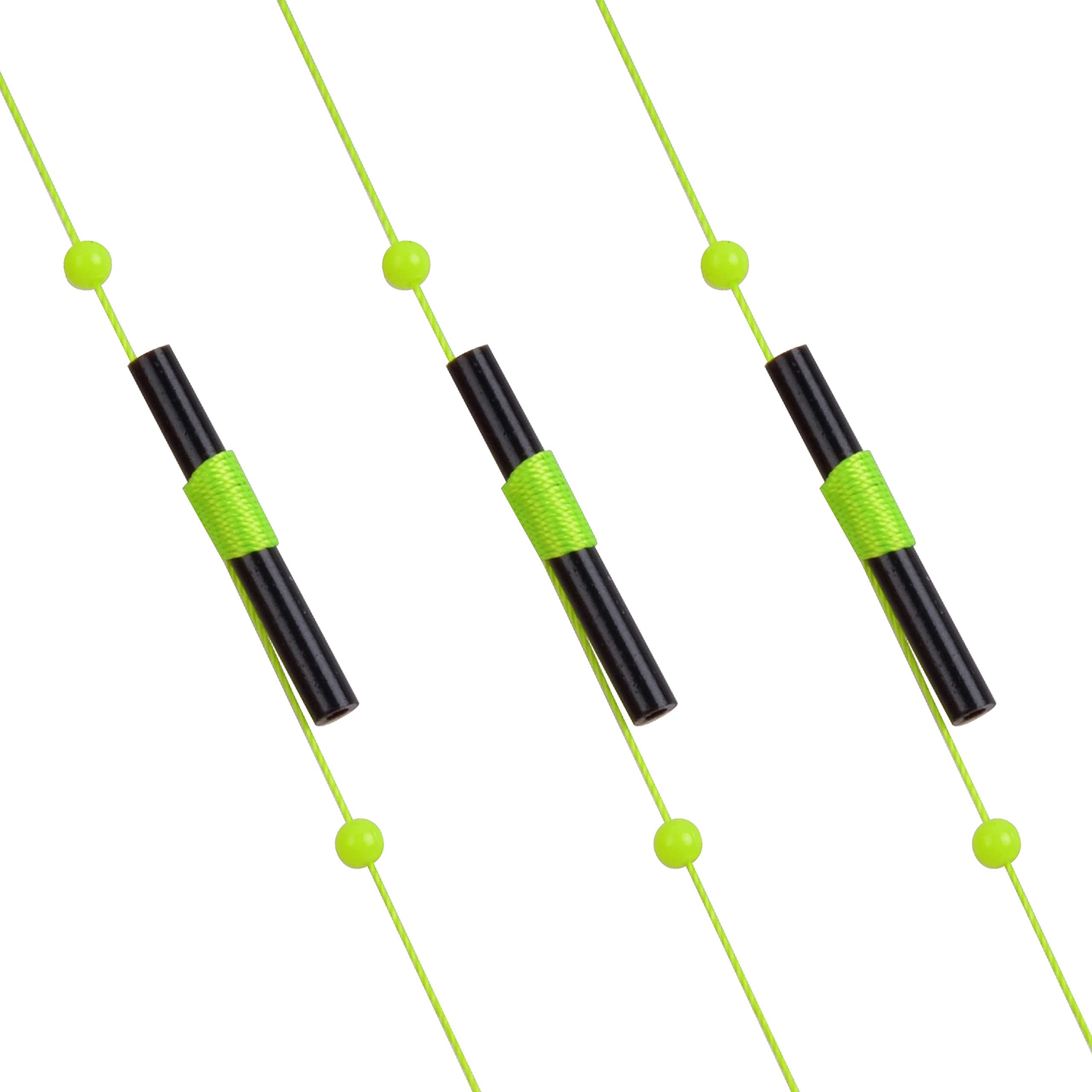 High visibility bobber stops ready to use
