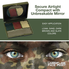 Bobbie Weiner camouflage face paint Dark Brown shade suitable for low-light concealment
