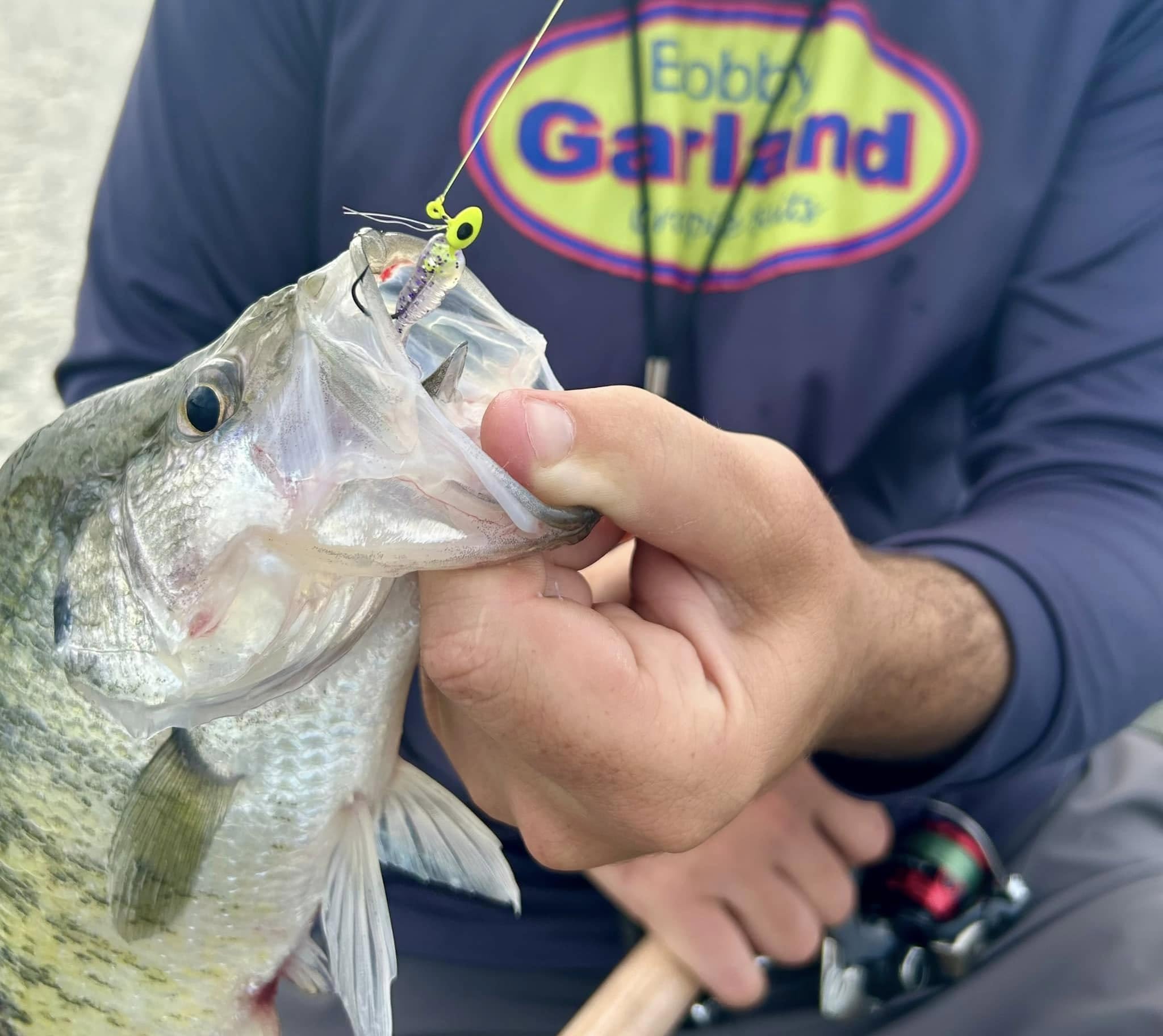Bobby Garland Brushoff jig head shown in package, 10 per pack for versatile setups