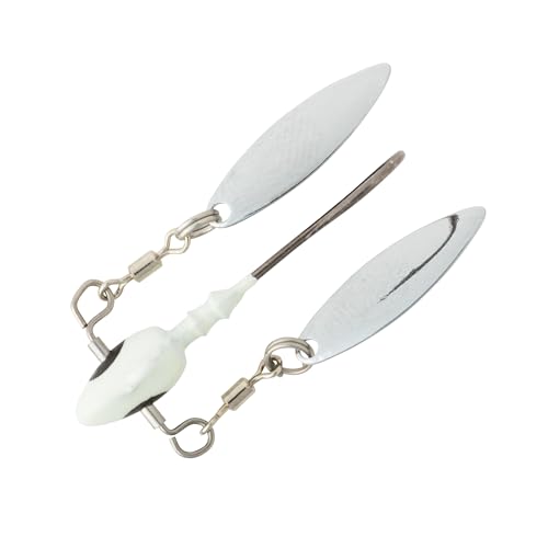 Head Turn'R jig head with twin willow blades delivering 360 degree action.