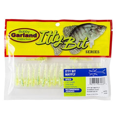 Bobby Garland Itty Bit Mayfly forked-tail enhances movement underwater.