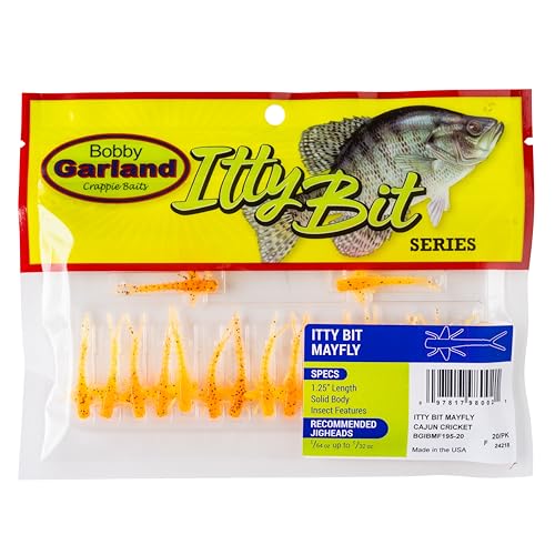 Bobby Garland Itty Bit Mayfly natural profile with lifelike cues