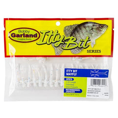 Itty Bit Mayfly wings provide realistic movement for enticing wary crappie