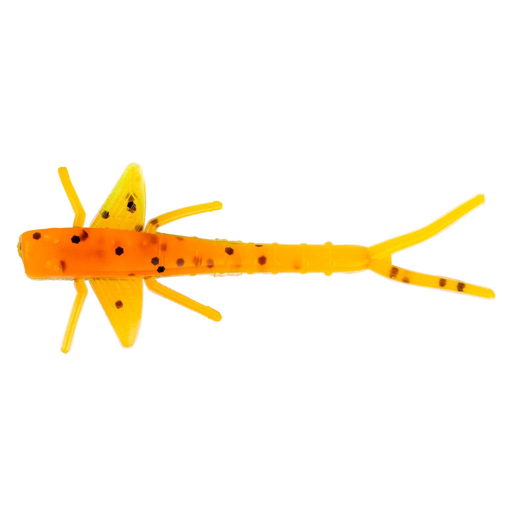 Bobby Garland Mayfly Cajun Cricket 2-1/4 inch close-up lure with anatomically correct body for crappie appeal.