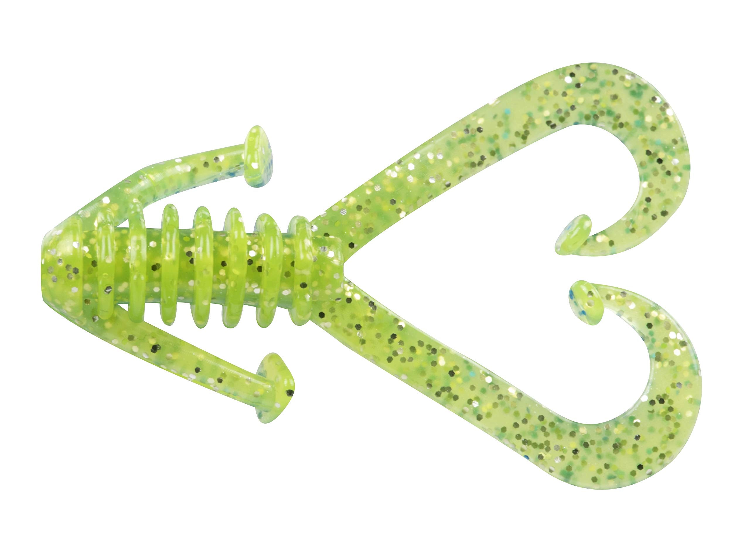Bobby Garland Pile Diver bluegrass color with ribbed body vibrates on contact to spark bites.