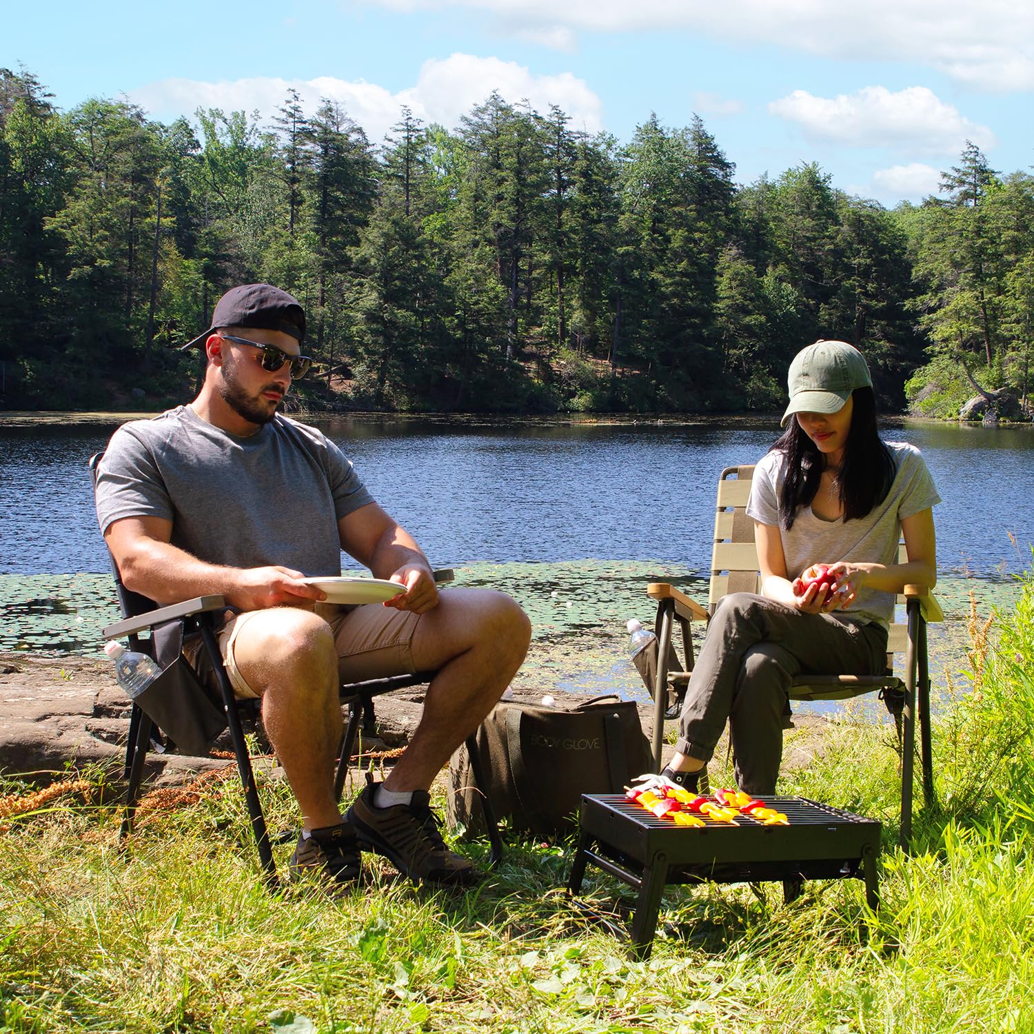 Body Glove Colorado Chair packed for travel with a compact footprint.