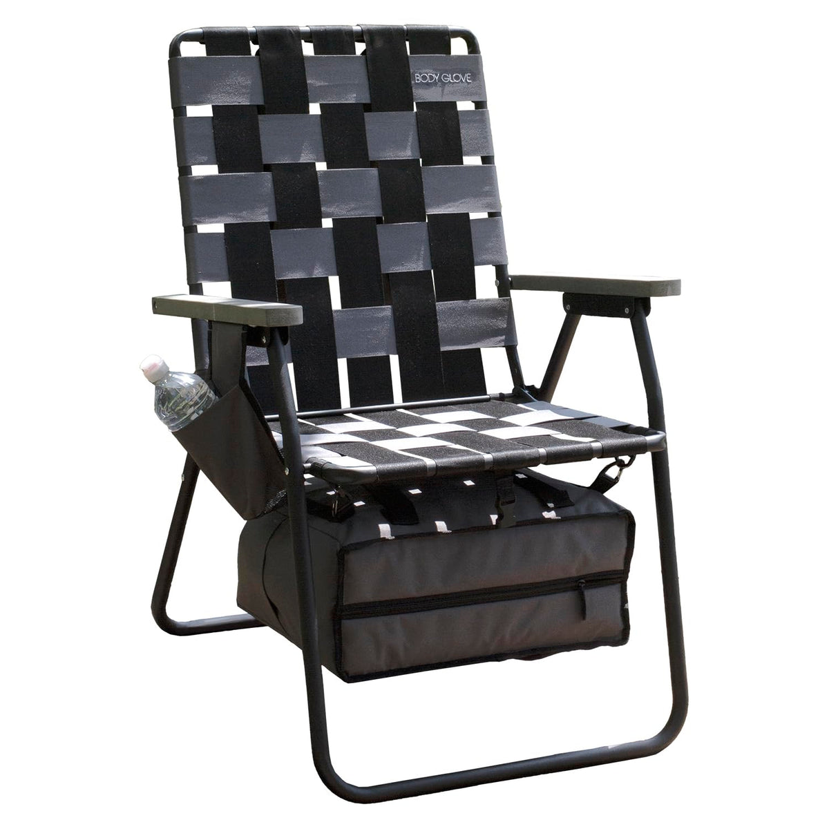 Body Glove Colorado Chair side view highlights durable frame for outdoor comfort.