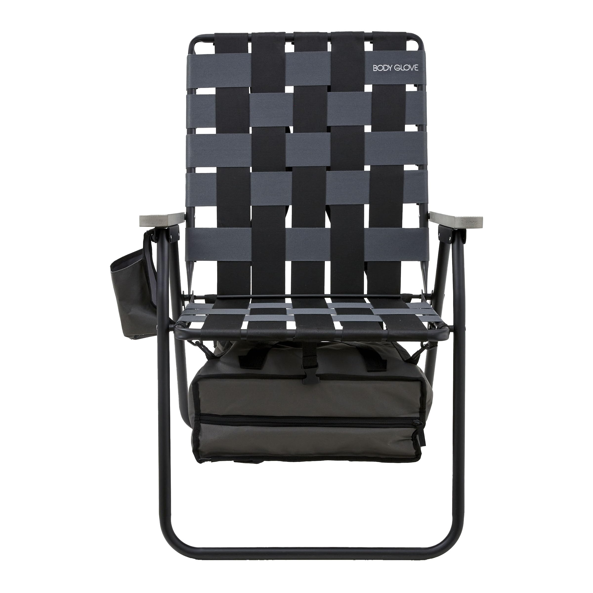 Rugged body and steel armrests of Body Glove Colorado Chair for stable seating.