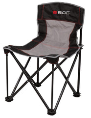 BOG 4 On The Floor Ground Blind Chair in assembled setup with quiet deployment for hunts.