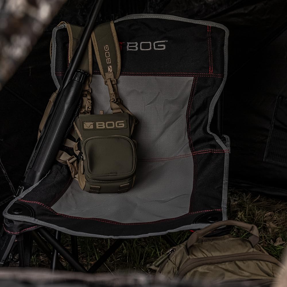 BOG 4 On The Floor Ground Blind Chair extended seat supports comfortable long sits.