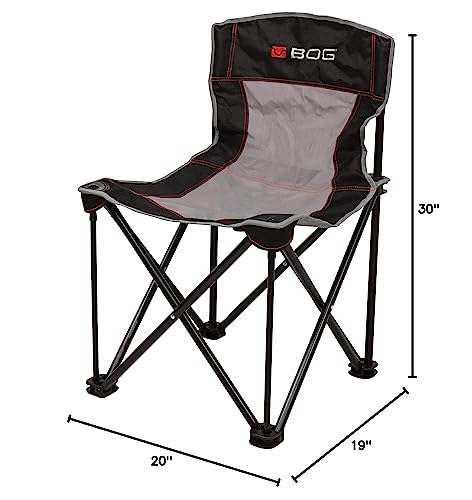 BOG 4 On The Floor Ground Blind Chair steel frame offers rugged durability in rugged environments.