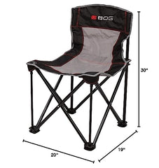 BOG 4 On The Floor Ground Blind Chair steel frame offers rugged durability in rugged environments.