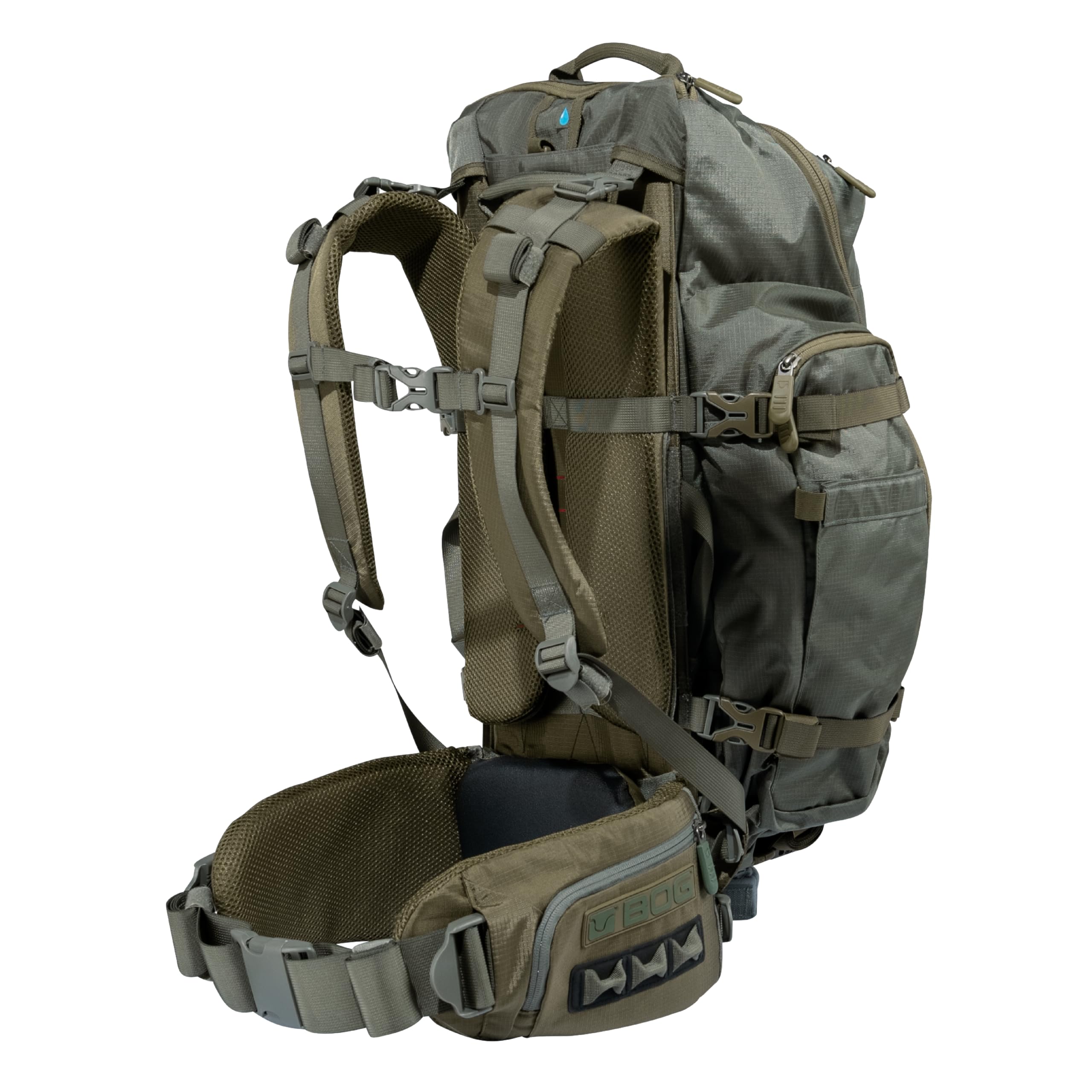 BOG 420D micro-ripstop shell proves durable, water-repellent gear protection.