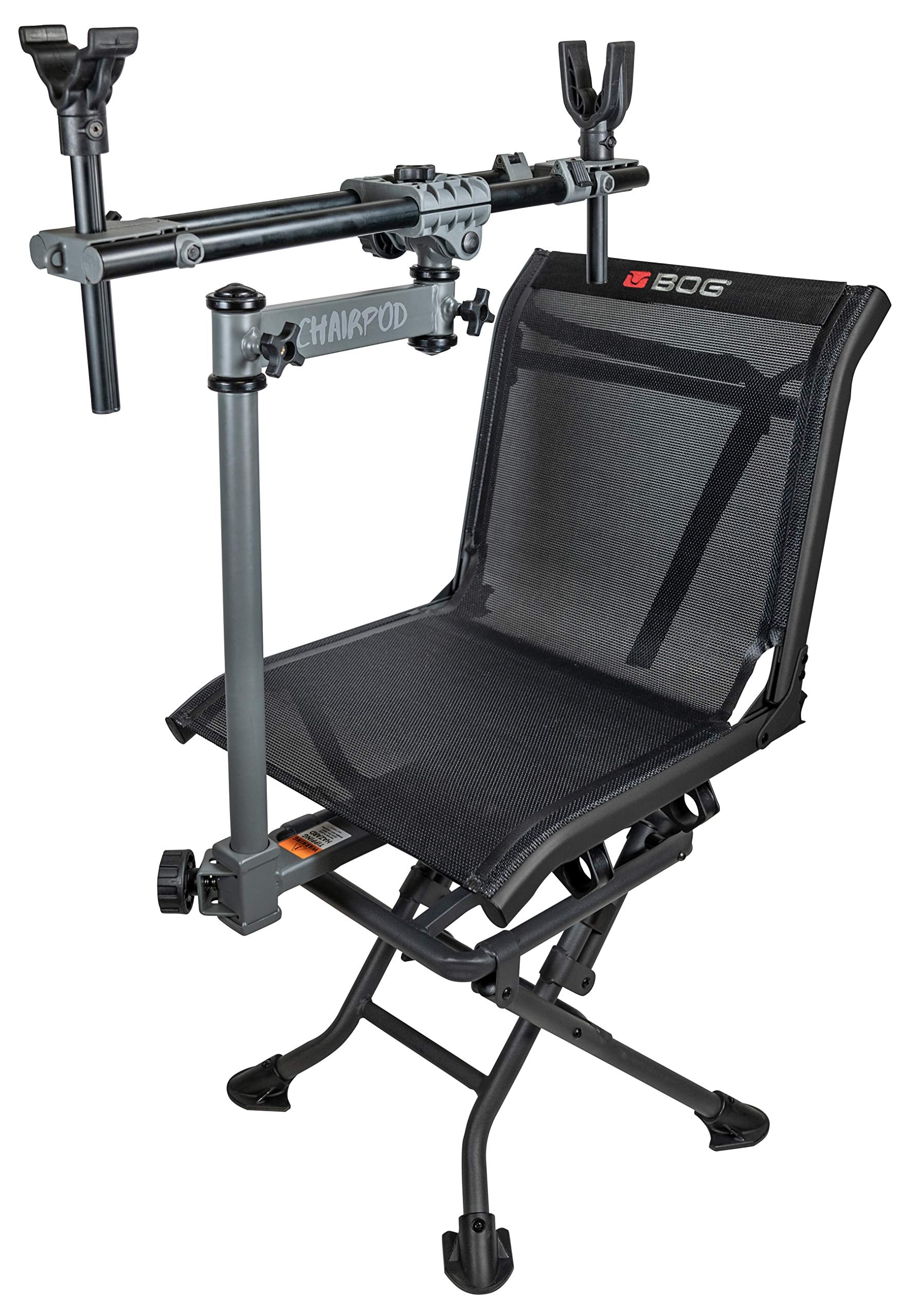 BOG ChairPod base view shows solid stability on uneven ground for steady shots