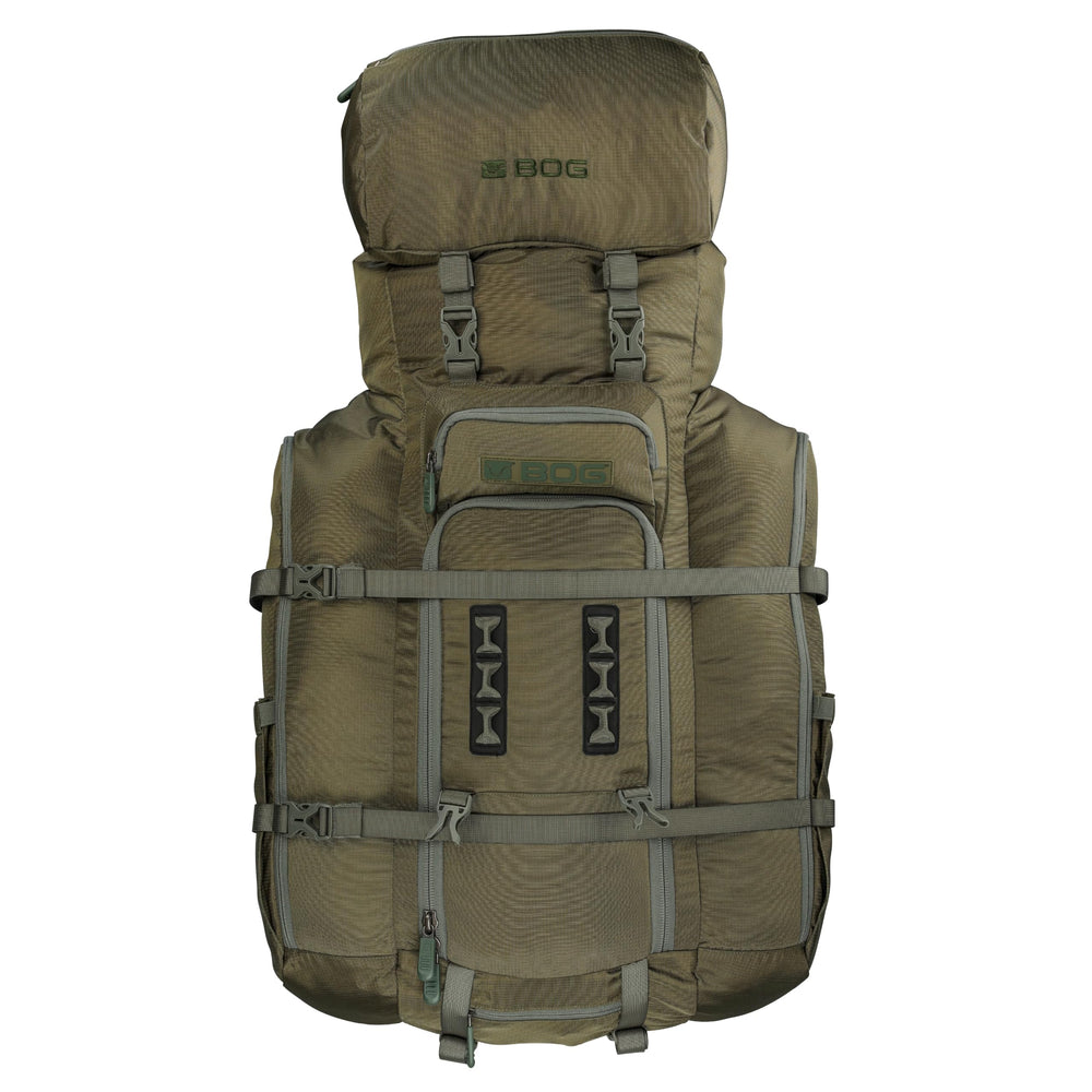 BOG Helix 6000 front-view hunting bag for rugged field use