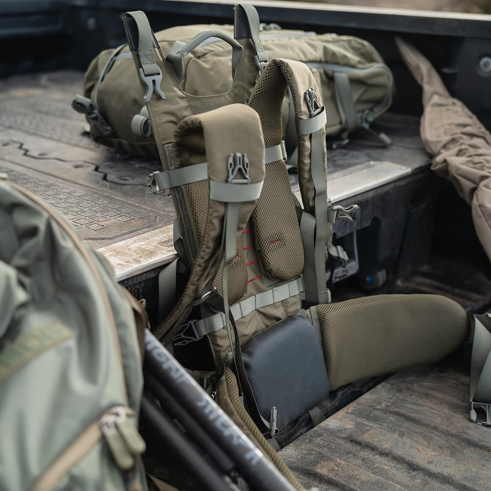 BOG Inception heavy-duty buckles and carbon frame support durable loadouts.