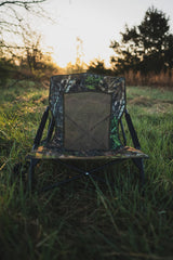 BOG Low-Profile Turkey Chair shows rugged aluminum frame for durability.