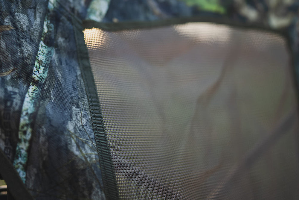 Compact folded form of the BOG chair fits easy in a pack.