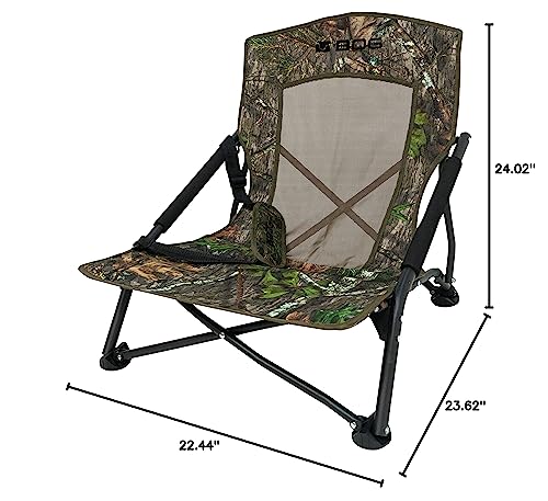 Oversized seat area on the BOG chair supports long blind sits.
