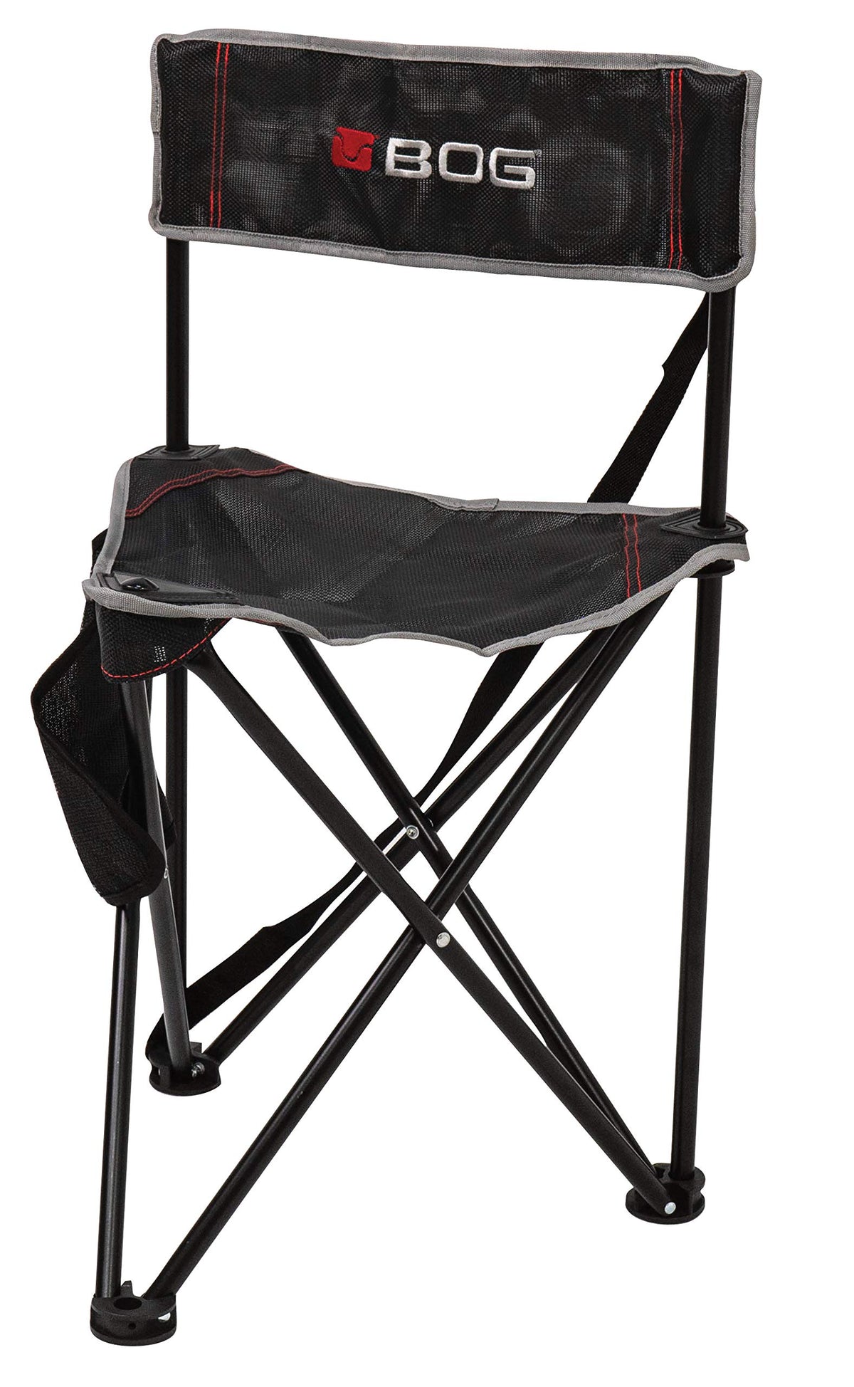 BOG Triple Play chair assembled dimensions showing sturdy field seating