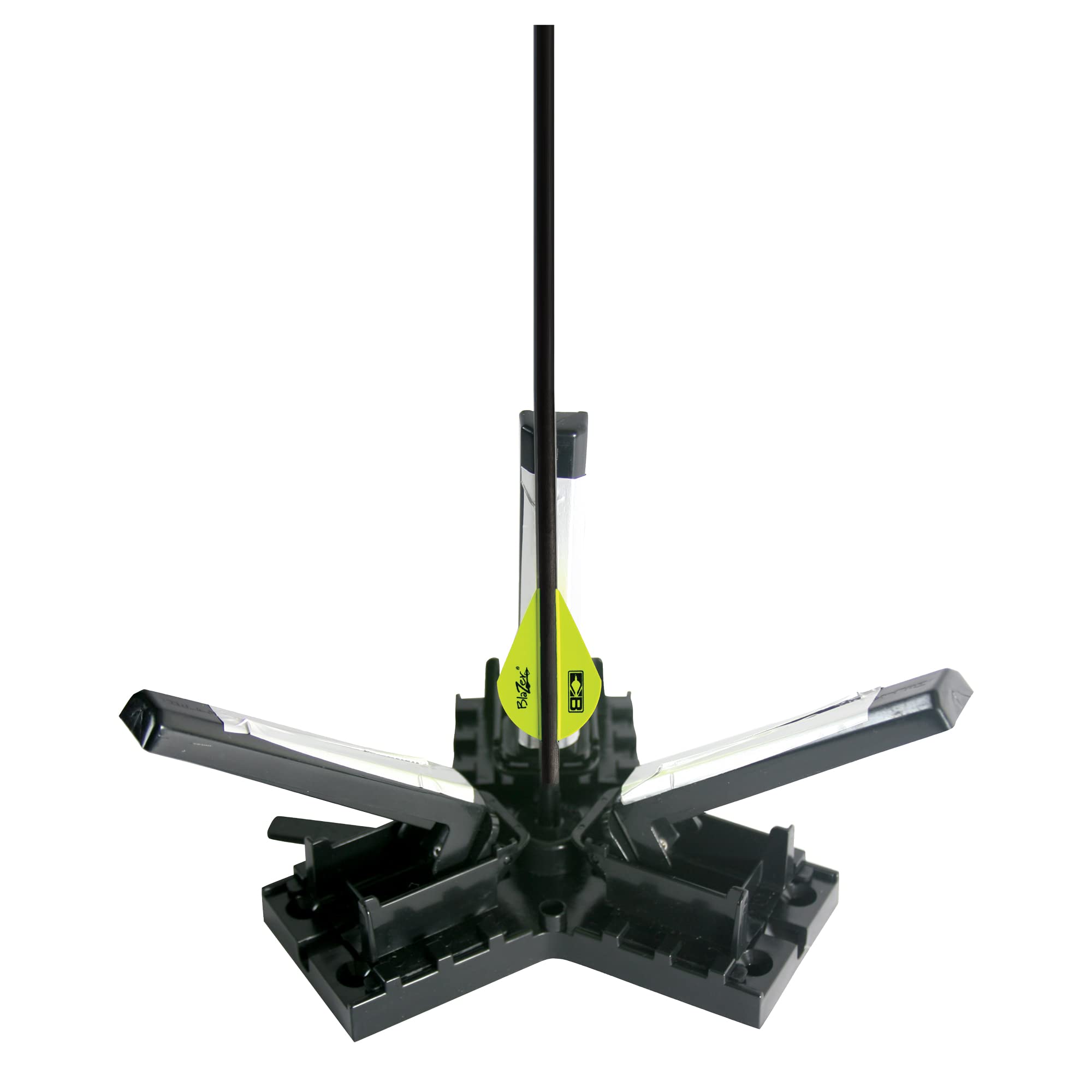 Bohning 12962 Helix Tower Jig front view for triple-vanes fletching