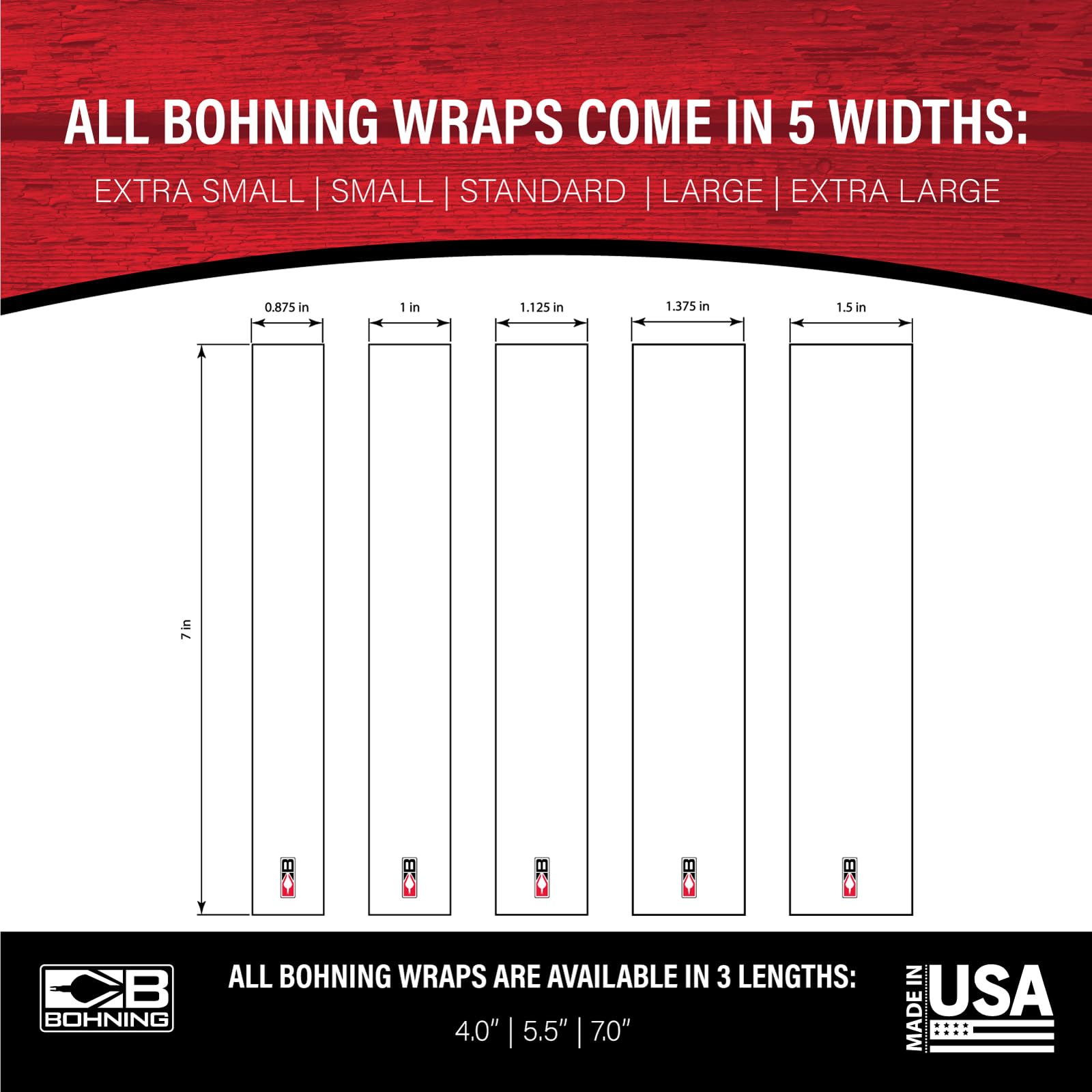 Bohning 7\" Birch arrow wrap on an arrow shaft