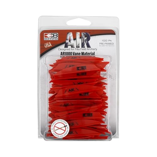 Bohning AIR Vane red adhesion-ready design simplifies setup with standard adhesives