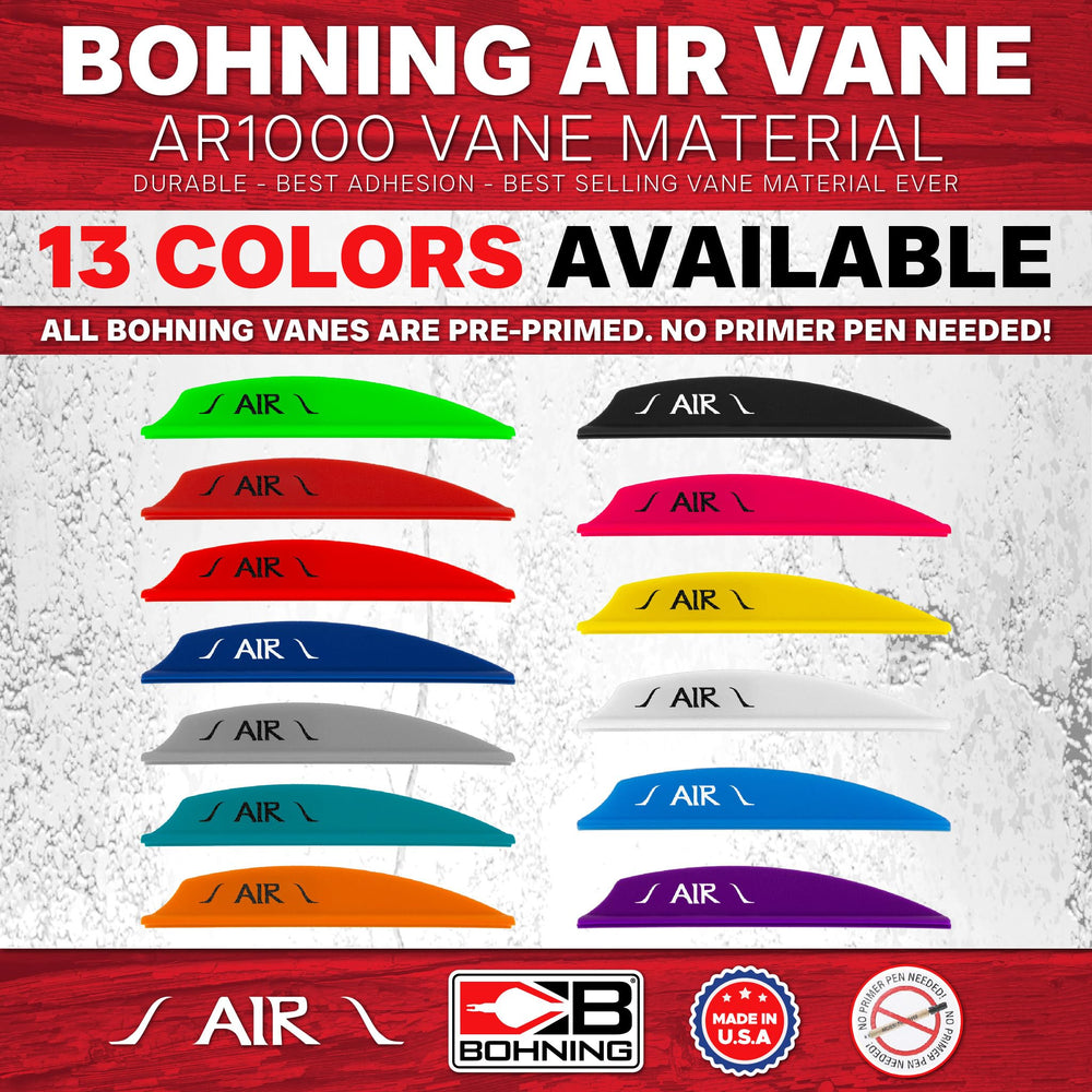 Bohning AIR Vane red crosswind test shows durable AR1000 material