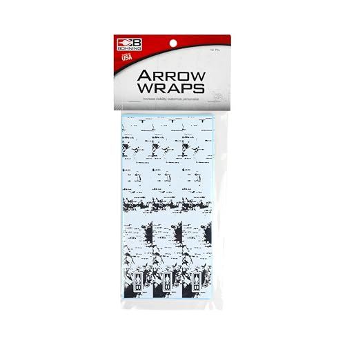 Bohning arrow wrap with self-adhesive backing enables quick installation.